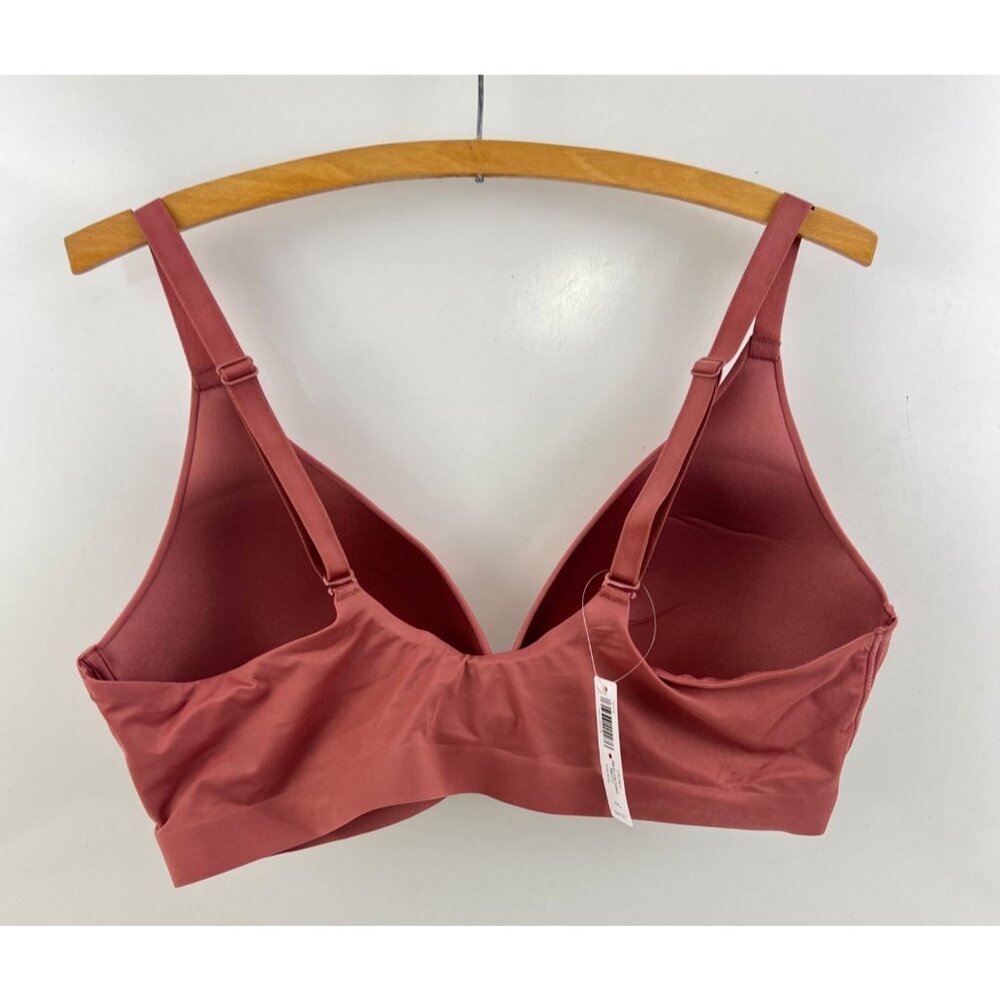 Soma Enbliss Luxe Plunge Bralette Size XXL Wire free Convertible Clay Rose - Picture 2 of 4